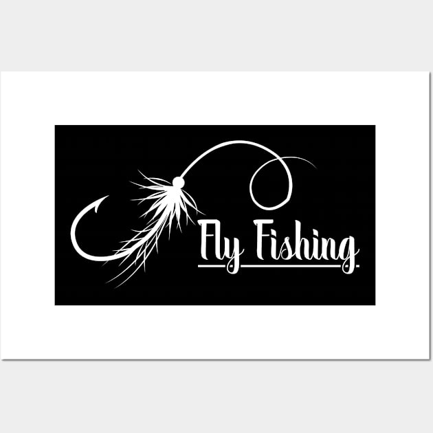 Fly Fishing Flies, Rod and Reel | Trout and Bass Fisherman Wall Art by Cedinho